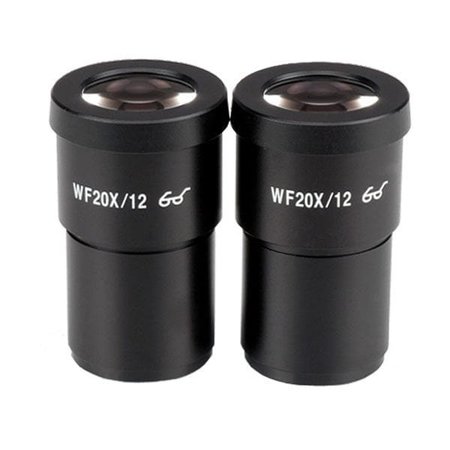 AMSCOPE Pair of Extreme Widefield 20X Eyepieces (30mm) EP20X30E